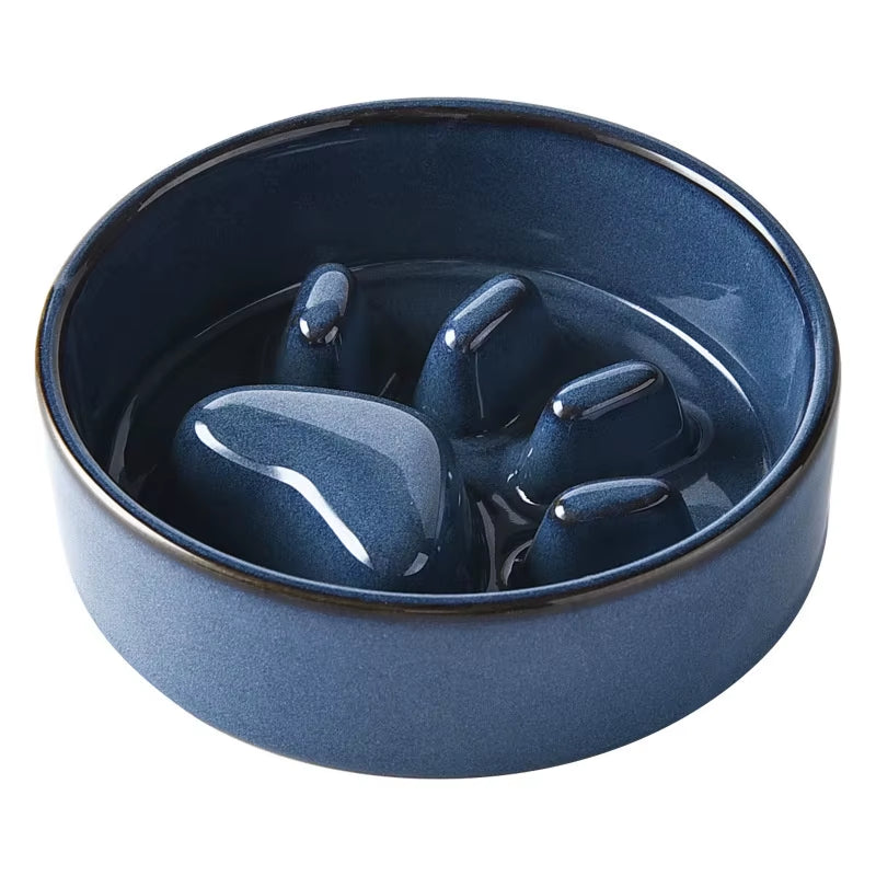 New Slow Food Bowl Ceramic Food Bowl for Dogs and Cats Slow Food Bowl Pet Supplies anti Knock anti Choke Feeder