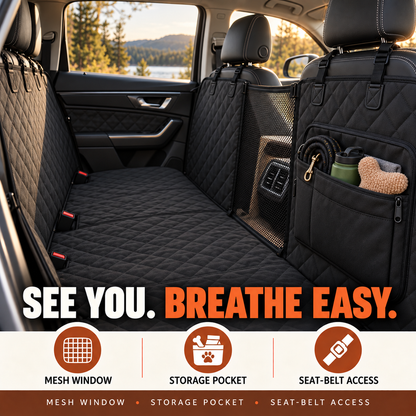 Waterproof Dog Car Seat Cover For Back Seat .