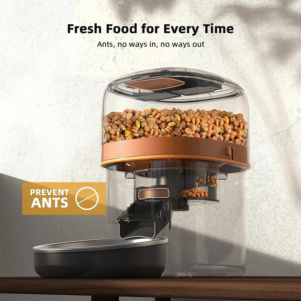 🍽️ 2L Automatic Pet Feeder with Voice Recording & Smart Reminders – Stainless Steel Bowl